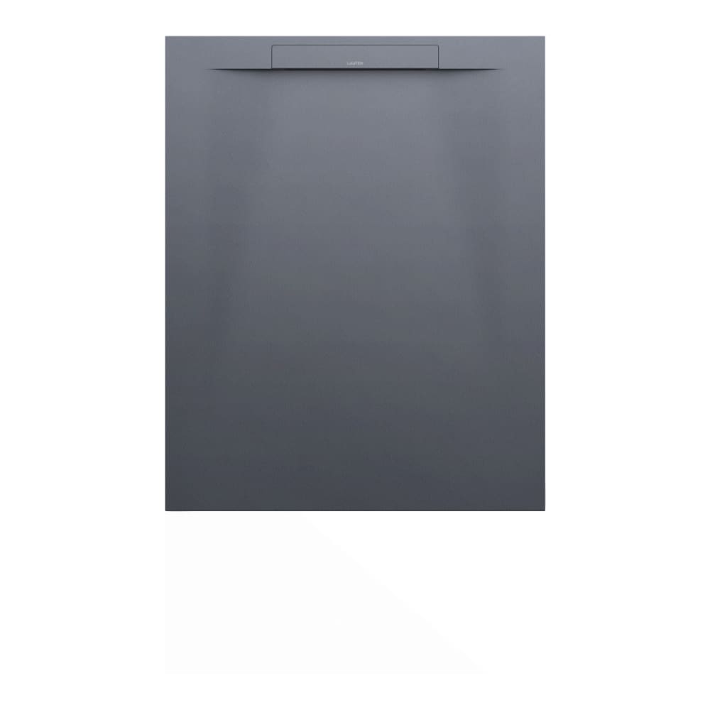 [1620C1798] Receveur de douche Pro S 100 x 80 x 2,8 cm Marbond, extra-plat écoulement linéaire antidérapant, également adapté pour montage à fleur, standard, Anthracite mat