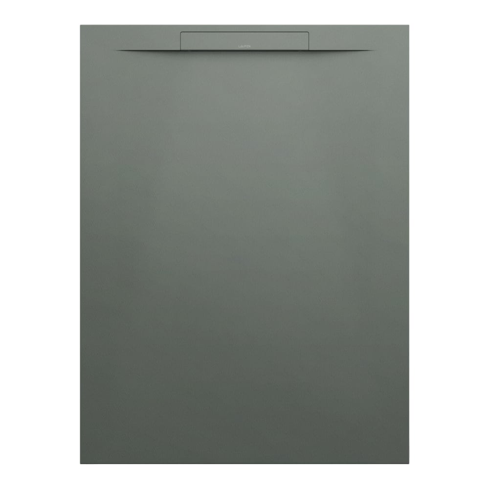 [1620C1812] Receveur de douche Pro S 120 x 90 x 3,0 cm Marbond, extra-plat écoulement linéaire antidérapant, également adapté pour montage à fleur, standard, Gris béton mat