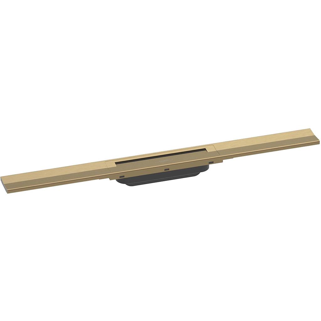 [1620C1873] Rigole de douche RAINDRAIN FLEX 90 cm, recouvrement design insert amovible raccourcissable pour montage libre, sans corps à encastrer 01000180/01001180/01002180, bronze brossé