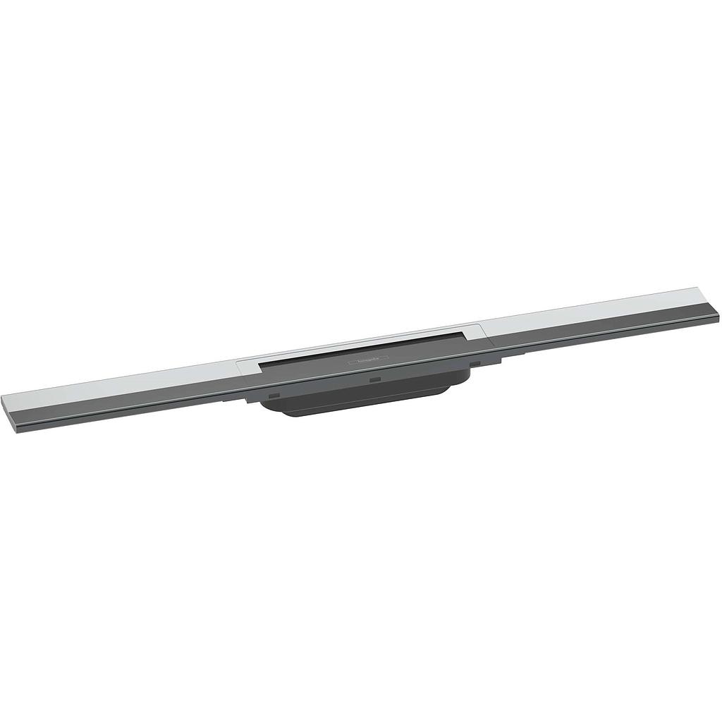 [1620C1897] Rigole de douche RAINDRAIN FLEX 100 cm, recouvrement design insert amovible raccourcissable pour montage libre, sans corps à encastrer 01000180/01001180/01002180, chromé