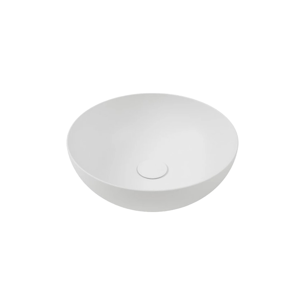 [1616C4147] Vasque à poser BLADE 06 ronde, en céramique, diam. 40 cm - H. 16.5 cm sans trop-plein, sans bonde, blanc mat