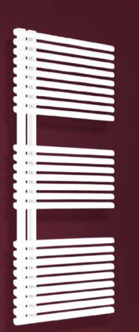 Radiateur sèche-serviettes BORA Asymétrique, H 112 x L 60 cm, 700 W, électrique, thermostat SMART Plus, RAL 9016 - blanc