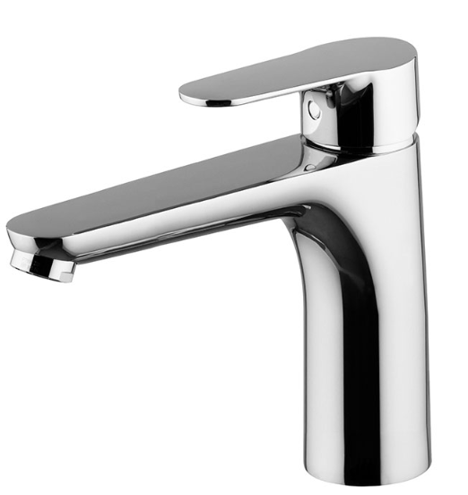 Mélangeur de lavabo SOFT S139 mm, sans vidage et bonde, eau froide position centrale, classe de bruit I, chromé