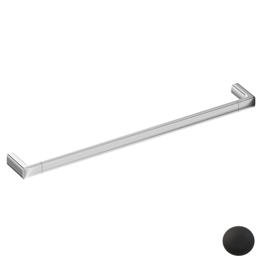 [1690C1447] Barre à linge CLAIRE, 47 cm, noir mat