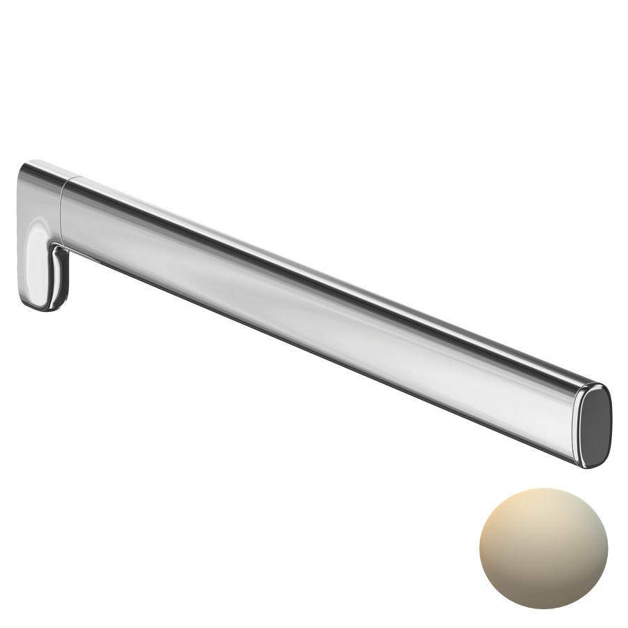 [1690C1457] Porte-serviette CLAIRE, S 39 cm, 1 bras fixe, nickel brossé
