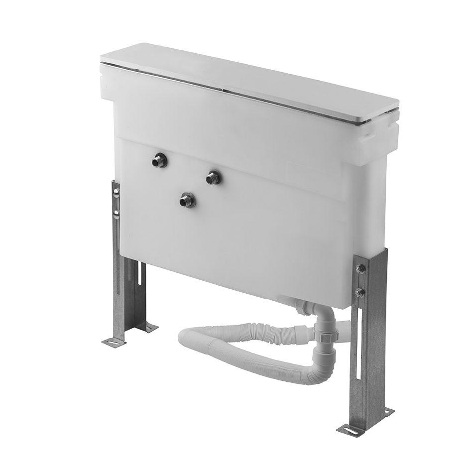 [1614C0746] Secur Box pour robinetterie sur plan de baignoire (facultatif). A compléter de plaque de finition pour secur box, chromé