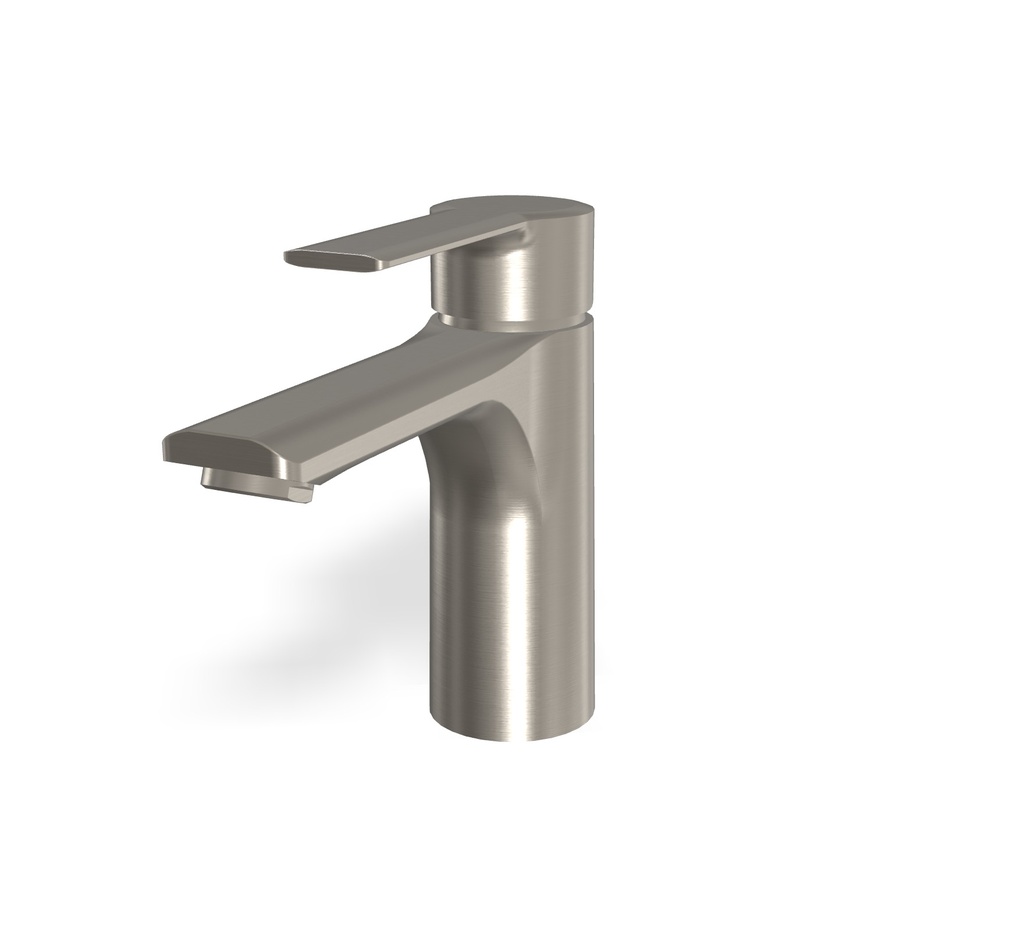 [1621H0929] Mélangeur de lavabo MAST, S 123 mm Hauteur jusqu'à l'aérateur 97 mm sans vidage et bonde, nickel brossé