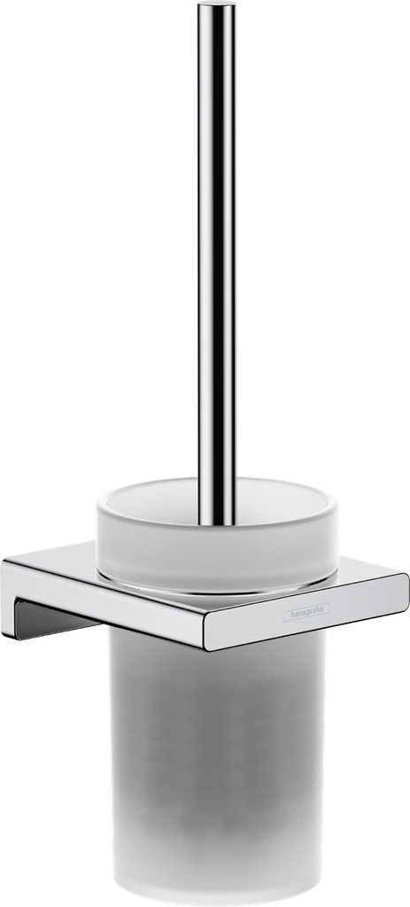 [1690C1615] Porte-balai de WC AddStoris modèle mural, récipient en verre, chromé