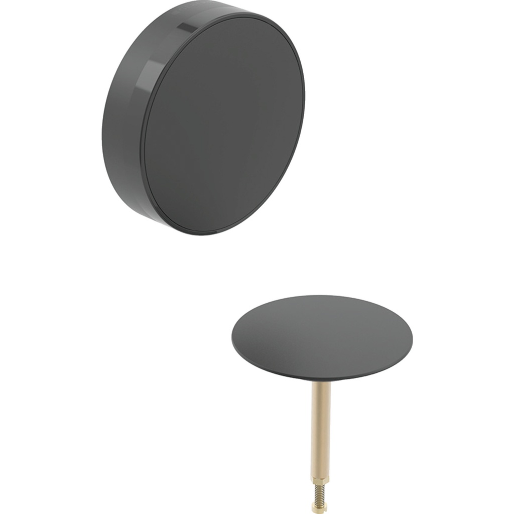 [1615C0284] Set d'écoulement GEBERIT SPLIT d52, pour écoulement de baignoire avec actionnement rotatif, noir mat