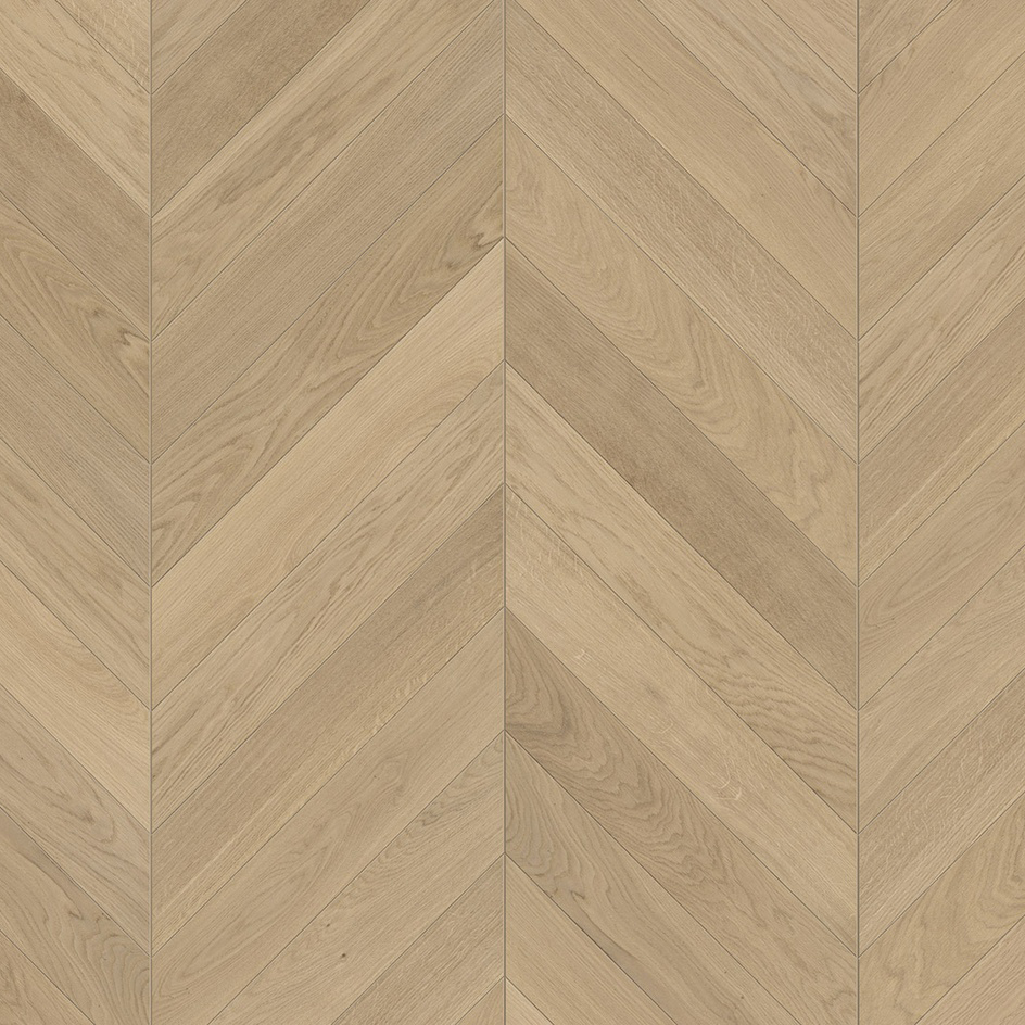Parquet 3plis Point de Hongrie - Natur- chêne vernis mat blanc - 1 frise monol.mini-chf-610x90x15mm-CU: 3.5mm - raine-crêté - 0.878 m2/cart. - 42.163m2/palette - 8.69 kg/m2