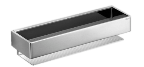 [1690C1523] Corbeille de douche Edition 11 - 30 x 6,7 x 9,5 cm aluminium argent éloxé, chromé