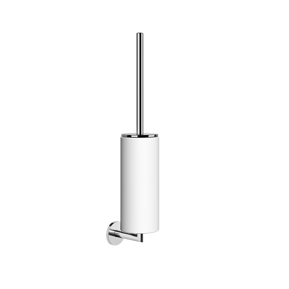 [1690C1527] Porte-brosse WC mural, récipient blanc, finition 031 chromé