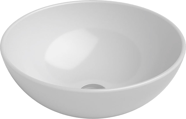 [1624C0793] Vasque à poser Claire Soft EOS Diam. 40 cm H. 15 cm en céramique, blanc brillant