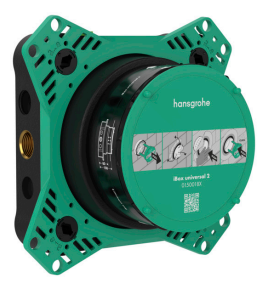 [1621C1902] Corps à encastrer IBOX UNIVERSAL 2 - 1/2", set de base pour mélangeurs de bain et douche UP, thermostat UP