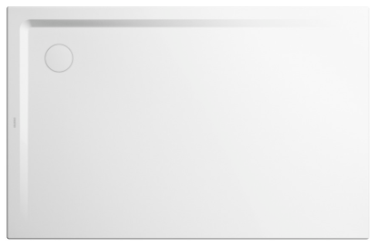 [1620C1941] Receveur de douche Superplan 90 x 160 x 2,5 cm, acier isolation phonique trou d'écoulement D 90 mm, standard, blanc