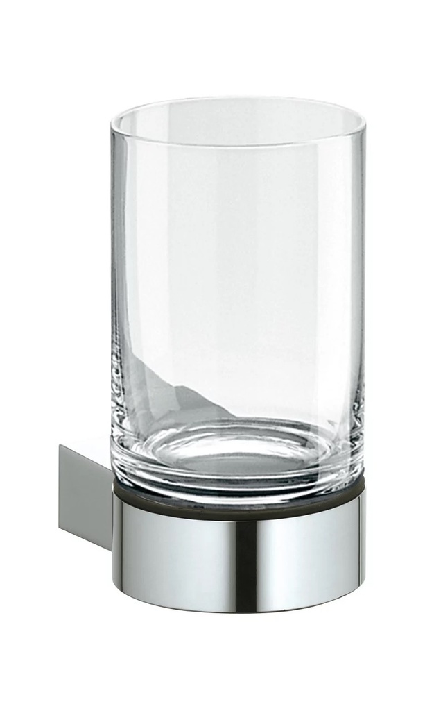 [1690C1558] Porte-verre Plan verre en cristal, chromé