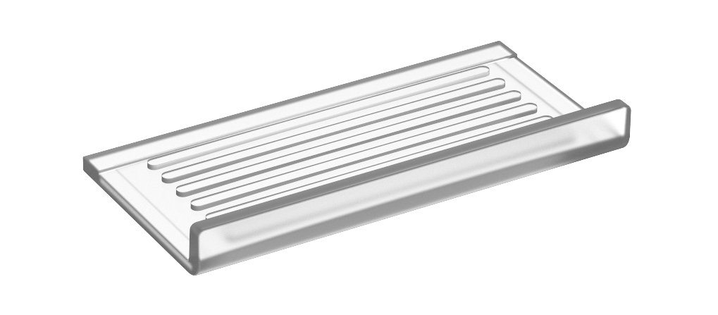 [1690C1565] Tablette en verre Plan 21 x 11,5 cm, cristal sans support 14910010000