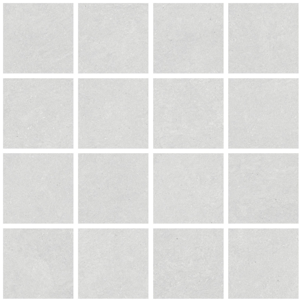 Grès cérame Calgary Blanc Mosaic 300x300x10mm (7x7) rectifié mat - R10 B - V2 - 1.00 m2 - 23.10 kg/m2 - 42.00 m2/palette