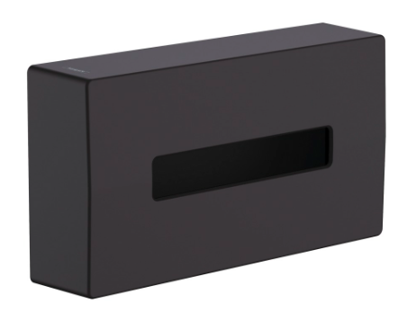 [1690C1636] Distributeur tissu cosmétique AddStoris 26,5 x 14,5 x 6,2 cm montage mural, noir mat