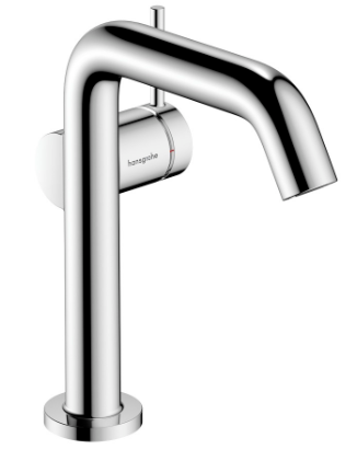 [1621C1963] Mélangeur de lavabo TECTURIS S 150 Fine S 139 mm, goulot fixe hauteur d'écoulement 151 mm EcoSmart+, CoolStart - eau froide par position de levier au milieu, sans garniture d'écoulement, débit 4 l/min, chromé