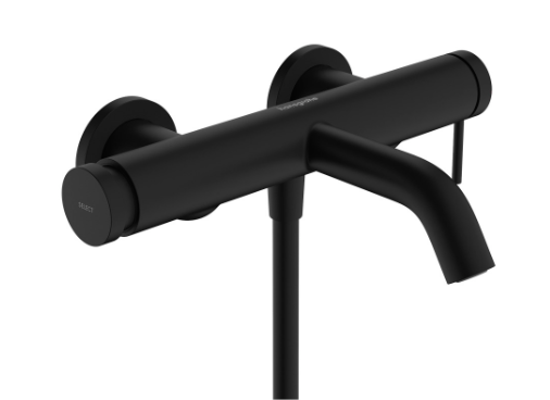 [1621C1980] Mélangeur de bain Tecturis S - E 138-162 mm, raccords S débit 19 l/min, noir mat