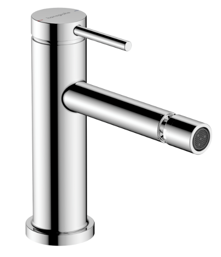 [1621C2001] Mélangeur de bidet Tecturis S - S 148 mm, goulot fixe hauteur d'écoulement 100 mm avec vidage excentrique, chromé