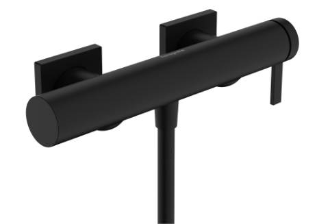 [1621C2045] Mélangeur de douche Tecturis E - E 138-162 mm, raccords S débit 12,3 l/min groupe acoustique I, noir mat