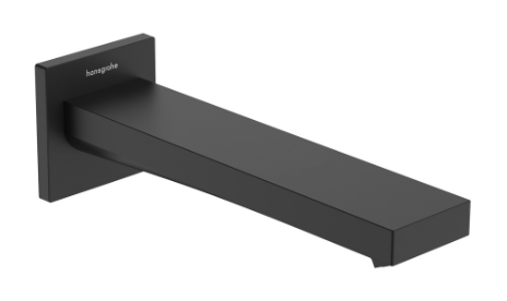 [1621C2049] Goulot de baignoire Tecturis E - 758558 S 210 mm, WaterfallStream débit 22 l/min, noir mat