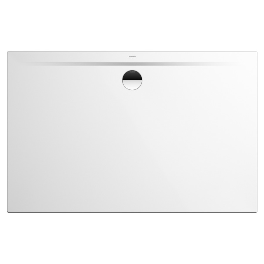 Receveur douche SUPERUS ZERO WT, 80 x 120 x 2 cm, acier isolation phonique trou d'écoulement D 90 mm avec support extraplat, Invisible Grip, blanc