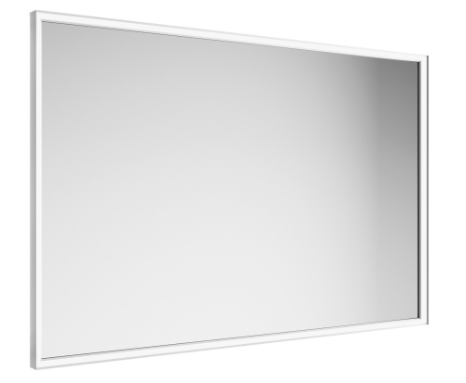[1617C0580] Miroir lumineux Pirano+ L60,0 x H80,0 x P6,5 cm profil en aluminium éclairage LED direct et indirect circulaire, dimmable 2700-6000 K, 900 lm, IP44, classe énergétique A, standard, cadre aluminium satiné