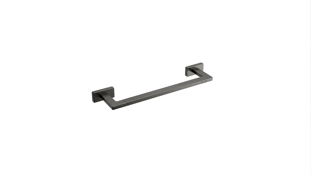 Barre à linge LEO - L: 30 cm, Gun metal brossé