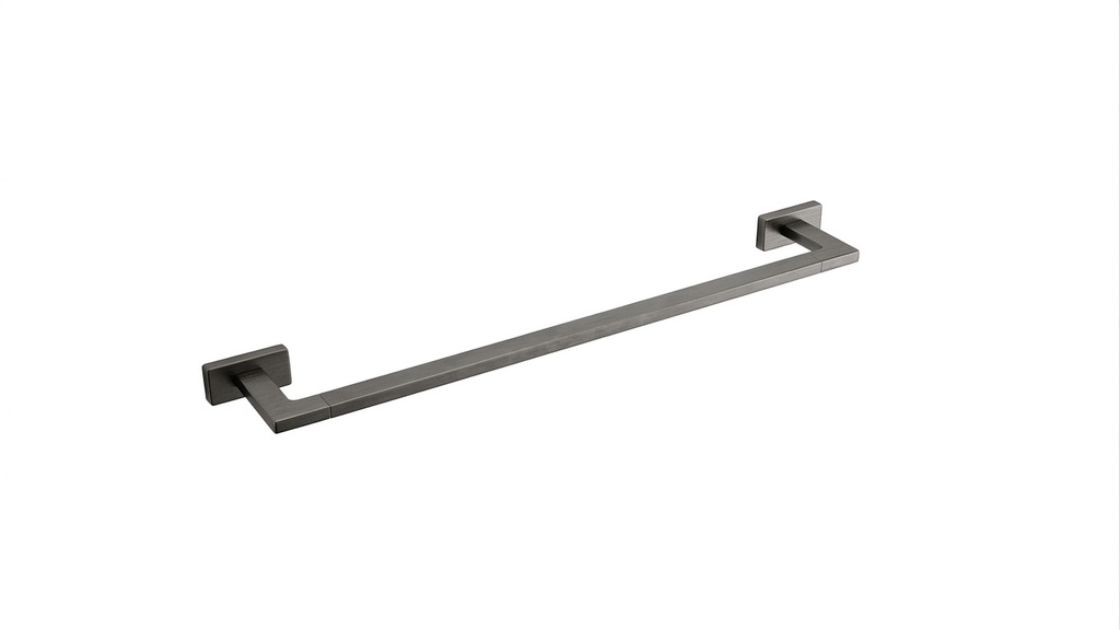 Barre à linge LEO - L: 45 cm, Gun metal brossé