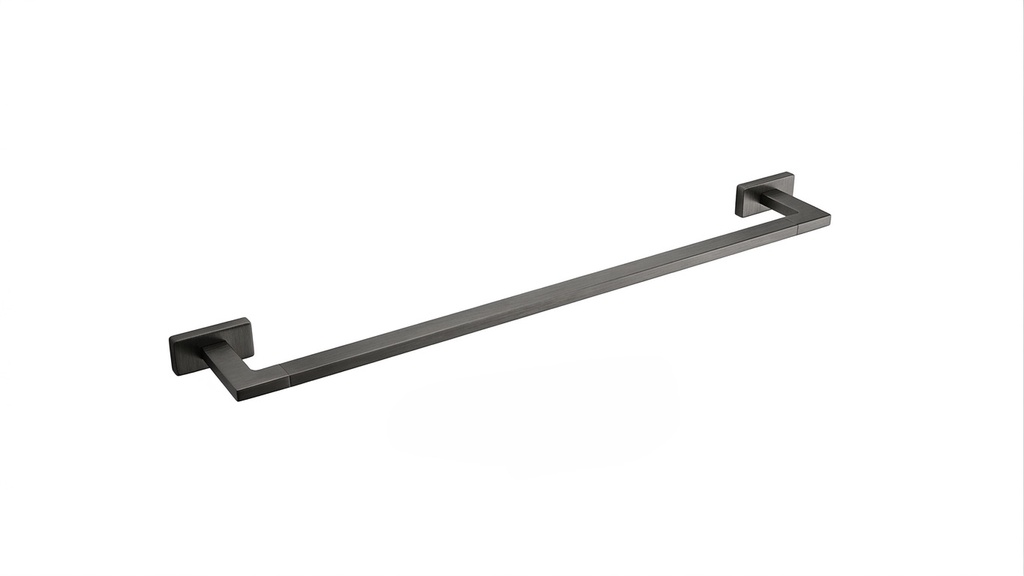 Barre à linge LEO - L: 60 cm, Gun metal brossé