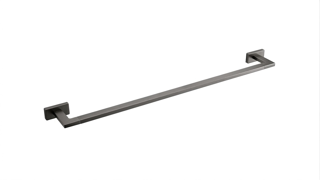 Barre à linge LEO - L: 80 cm, Gun metal brossé