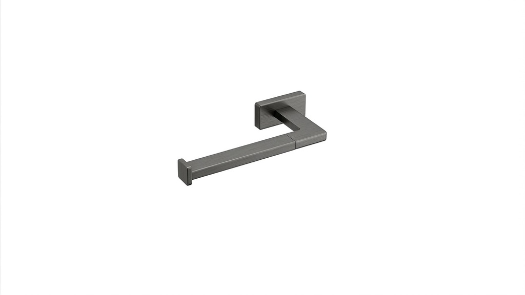 Porte-papier LEO version à gauche, sans couvercle, Gun metal brossé