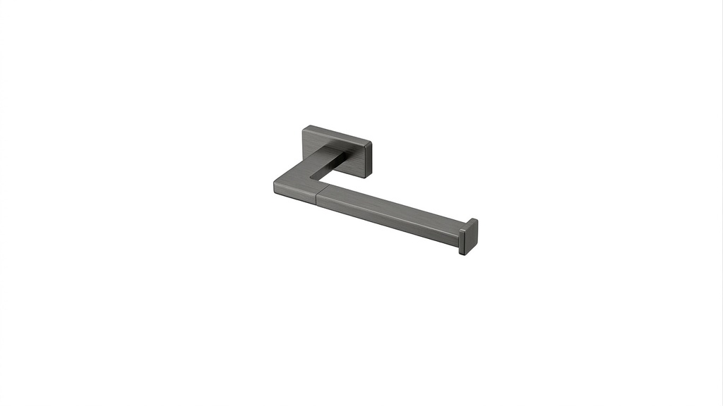 Porte-papier LEO version à droite, sans couvercle, Gun metal brossé