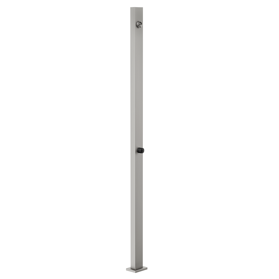 [1621C2112] Douche d'extérieur GESSI hauteur du pommeau de douche 220.5 cm, D 6,0 cm, à compléter avec le kit 63213 et spotwater, sans corps à encastrer 63215, noir XL