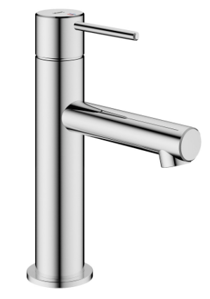 [1621S0946] Mélangeur de lavabo Ono E - S 115 mm, goulot fixe sans vidage, tuyaux de raccordement flexibles 3/8", classe énergétique A, acier inoxydable