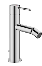 [1621S0962] Mélangeur de bidet Ono E - S 115 mm, goulot fixe vidage excentrique, classe énergétique A, acier inoxydable