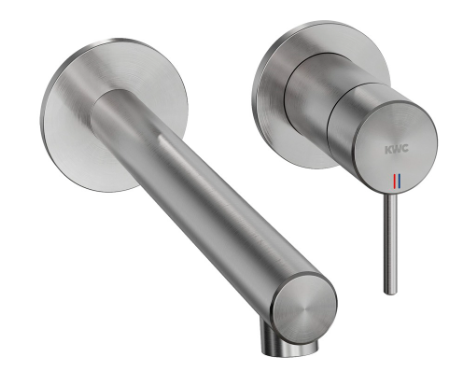 [1621S0977] Mélangeur mural Ono E UP - set de montage final S 225 mm, 2 rosaces D 68 mm sans corps à encastrer 725 815, acier inoxydable