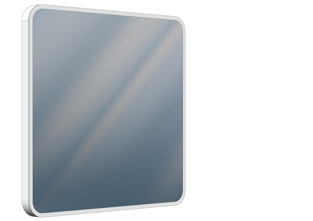 [1617C0589] Miroir lumineux SPHERA LED SPL 80 blanc, L 80 x H 75 x P 4.5 cm, LED 43 W, commande en bas au milieu, graduable et tunable white, Lumen 5160