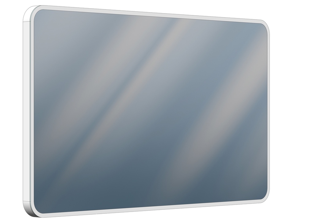 [1617C0593] Miroir lumineux SPHERA LED SPL 130 blanc, L 130 x H 75 x P 4.5 cm, LED 58 W, commande en bas au milieu, graduable et tunable white, Lumen 6915