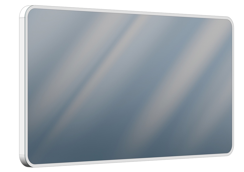 [1617C0594] Miroir lumineux SPHERA LED SPL 150 blanc, L 150 x H 75 x P 4.5 cm, LED 64 W, commande en bas au milieu, graduable et tunable white, Lumen 7620
