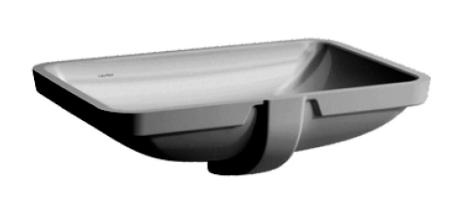 [1624C0805] Lavabo à encastrer Pro S 55 x 38 cm, céramique avec trop-plein sans tablette de robinetterie encastrement par dessous, sans trou robin., standard, blanc