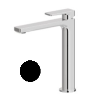 [1621H0947] Mélangeur de lavabo B-EASY S 165 mm, version moyenne Hauteur 202 mm jusqu'à l'aérateur sans vidage, débit 5 l/min, noir mat