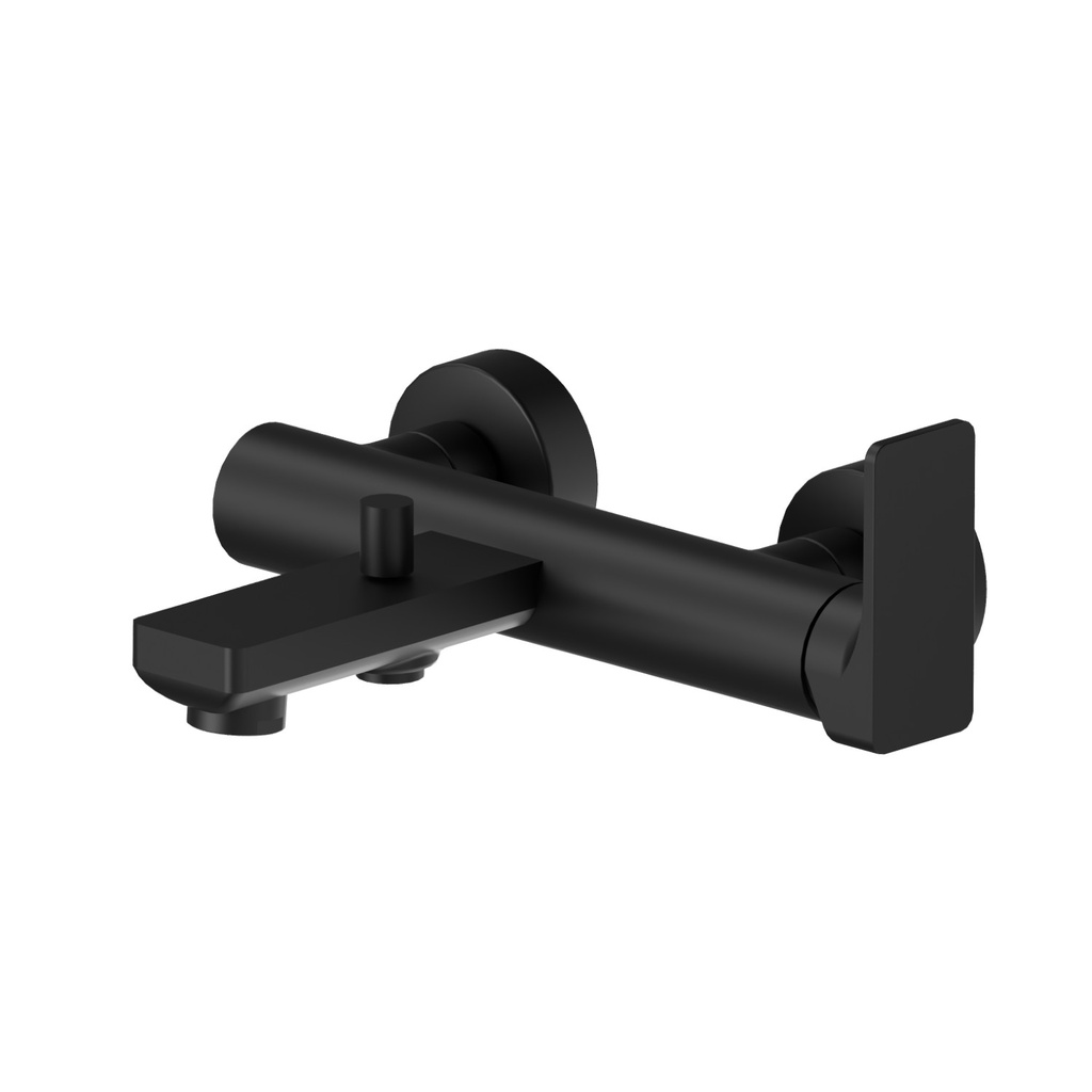 [1621H0961] Mélangeur de bain B-EASY nu, E 150 mm, avec raccords excentriques 1/2 x 3/4, noir mat