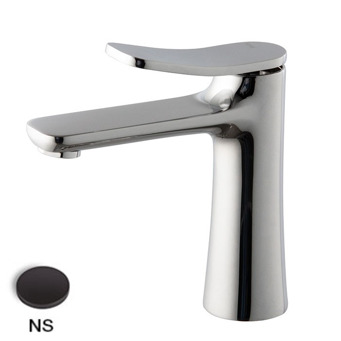 [1621C2130] Mélangeur de lavabo FLO, S 120 mm - H111 mm jusqu'à l'aérateur sans vidage, débit 5l/min, NS Noir Mat