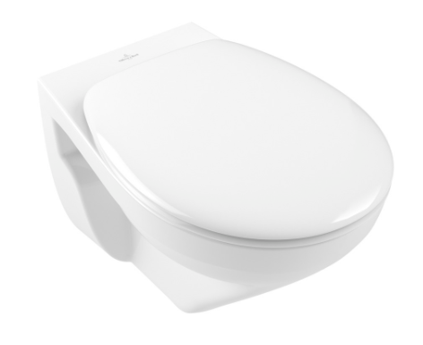 [1625M0196] Cuvette murale O.Novo UP 54 x 36 cm, rimless, céramique, DirectFlush pour chasse d'eau à encastrer volume de rinçage 3/4,5 l, standard, blanc