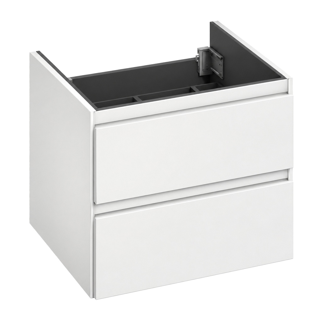 [1616H3734] Elément inférieur sous-lavabo PRO S, L52.0XH51.5XP45 cm, Caisson int. 10F-Nob.Grigio fumé, pour lavabo Pro S 55 cm (H810962), 2 tiroir 25 cm, corps/faces laqué, Finitions Blanc mat/brillant à choix, SYSTEM M1, poignée intégrée