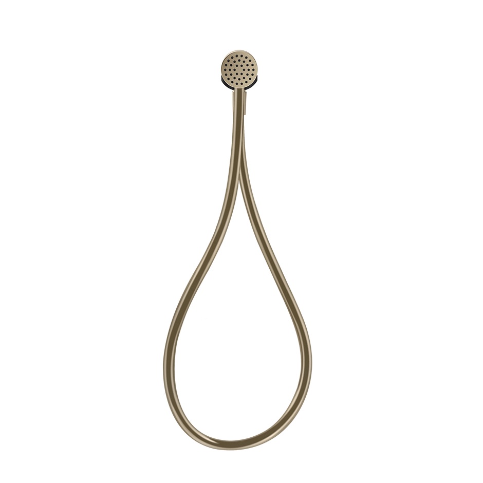 [1621C2206] Ensemble magnétique comprenant: sortie coudée murale, douchette anticalcaire et flexibles 1,50 m Cromalux, 149 Finox Brushed Nickel